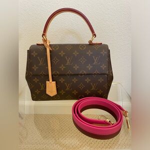 Authentic Louis Vuitton Cluny Monogram Fuschia